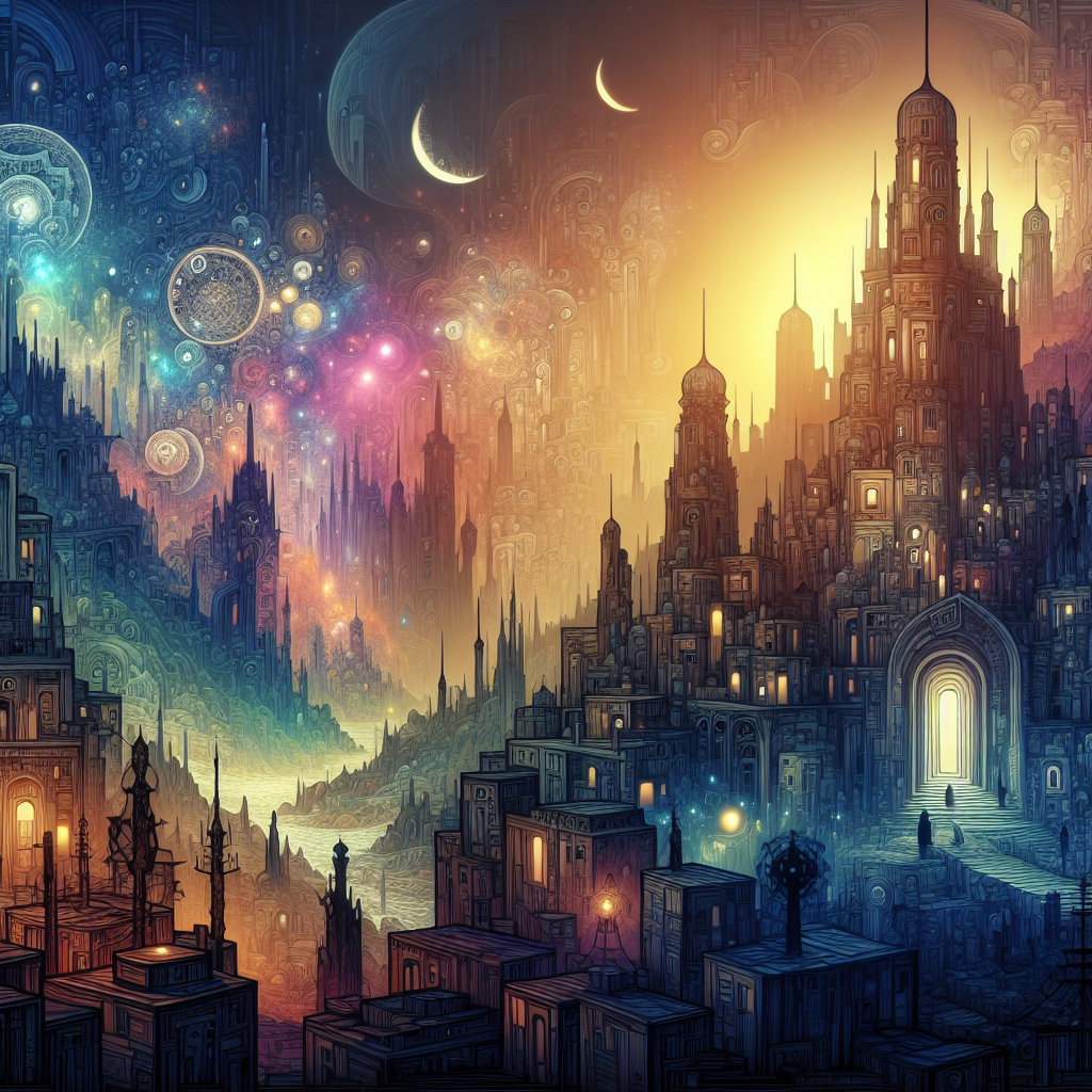 Fantasy City landscape for City name generator