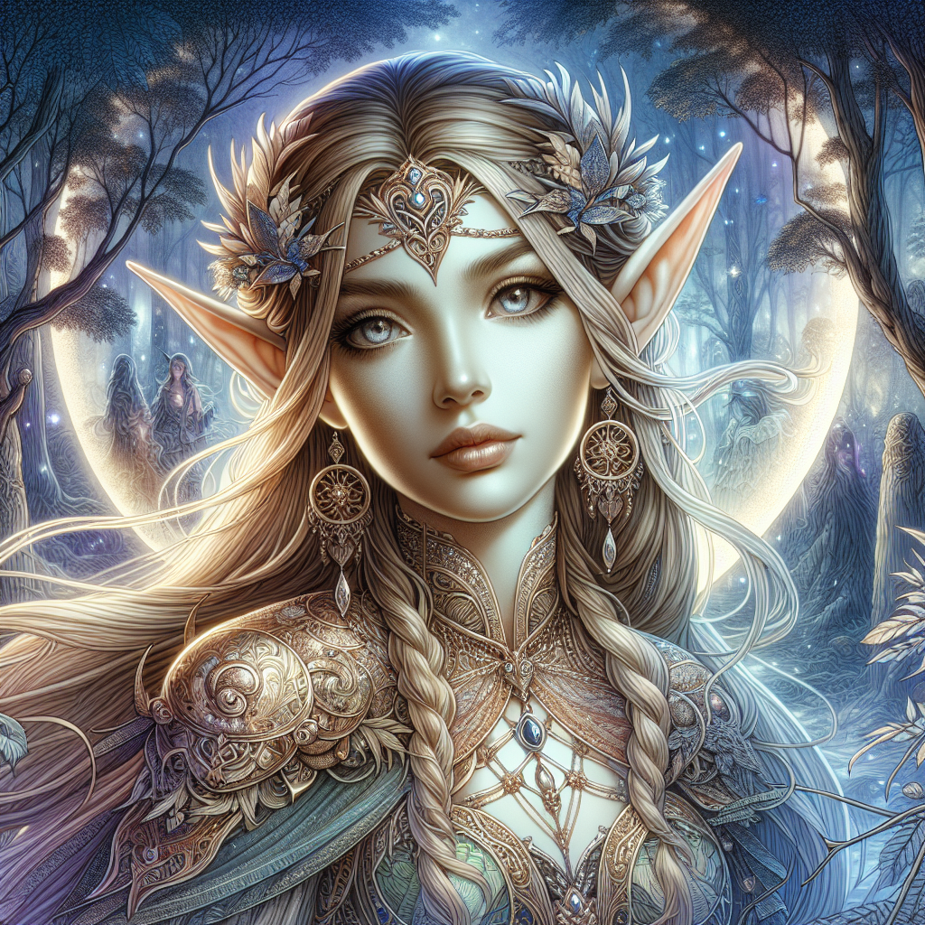 Fantasy Elf illustration for Elf name generator