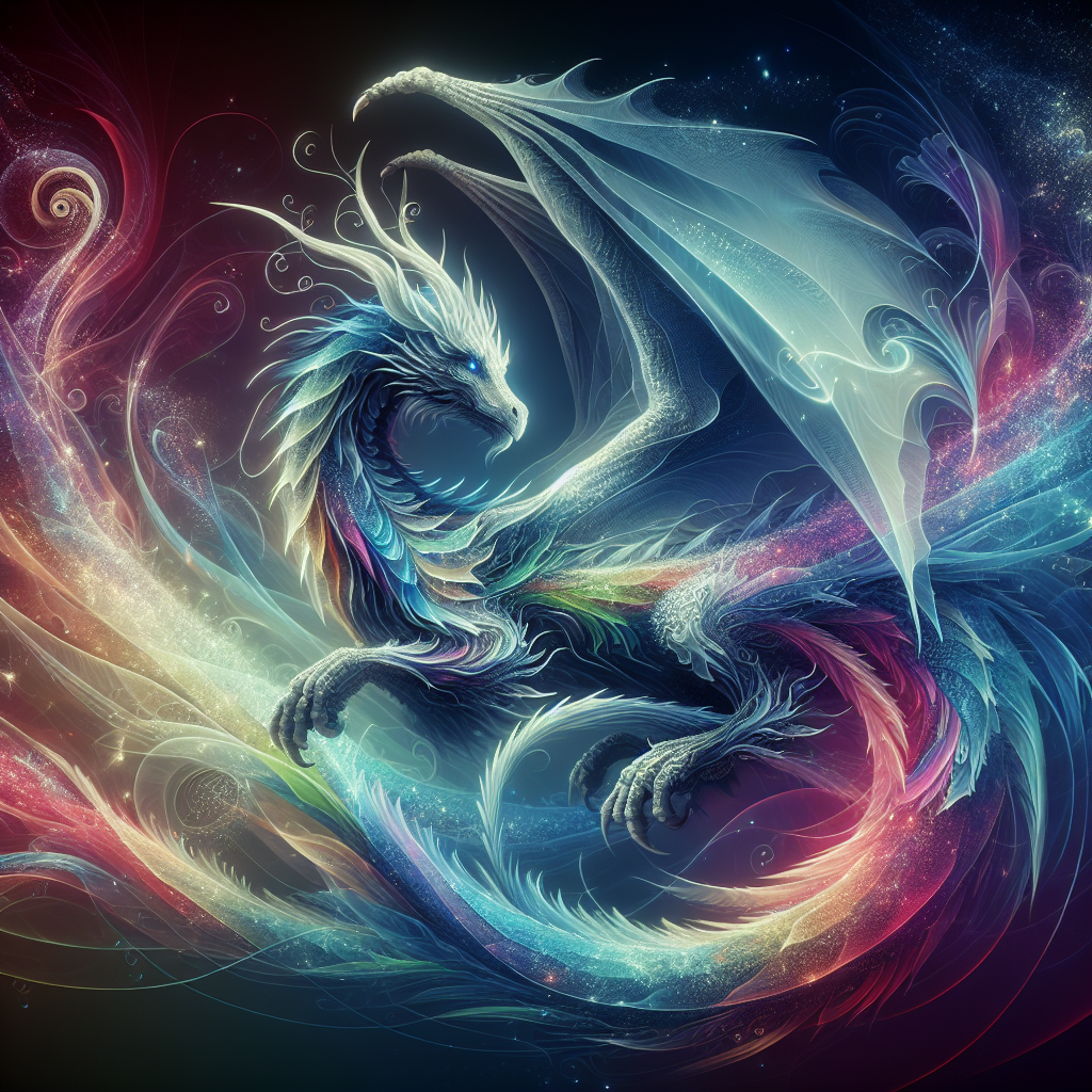 Fantasy Dragon character illustration for Dragon name generator