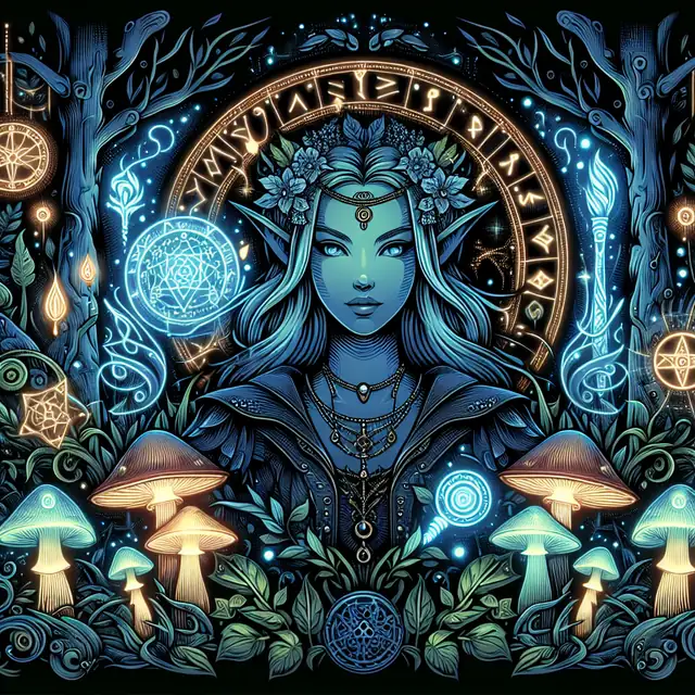 Fantasy Elf character illustration for Elf name generator