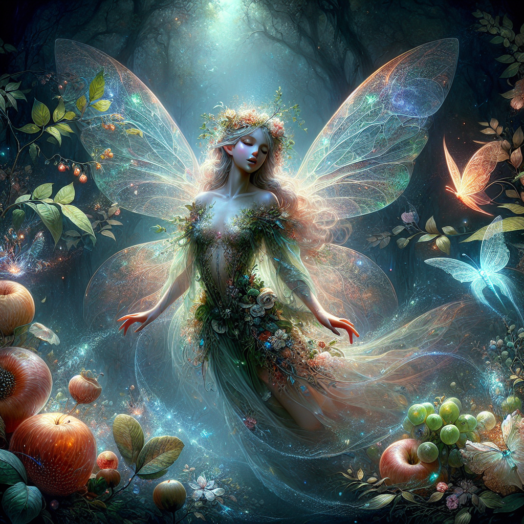Fantasy Fairy character illustration for Fairy name generator