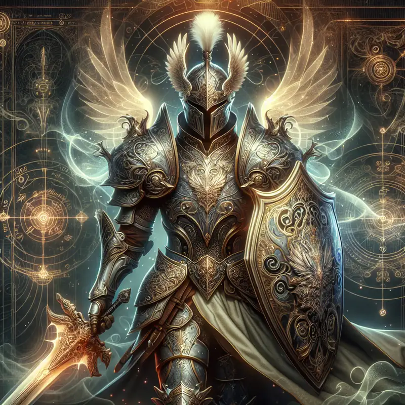 Fantasy Paladin character illustration for Paladin name generator