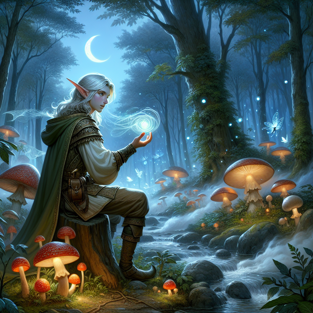 Fantasy Elf illustration for Elf name generator