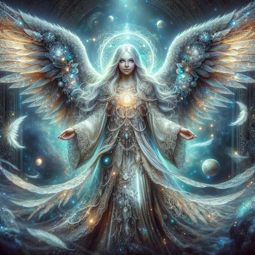 Fantasy Angel character illustration for Angel name generator